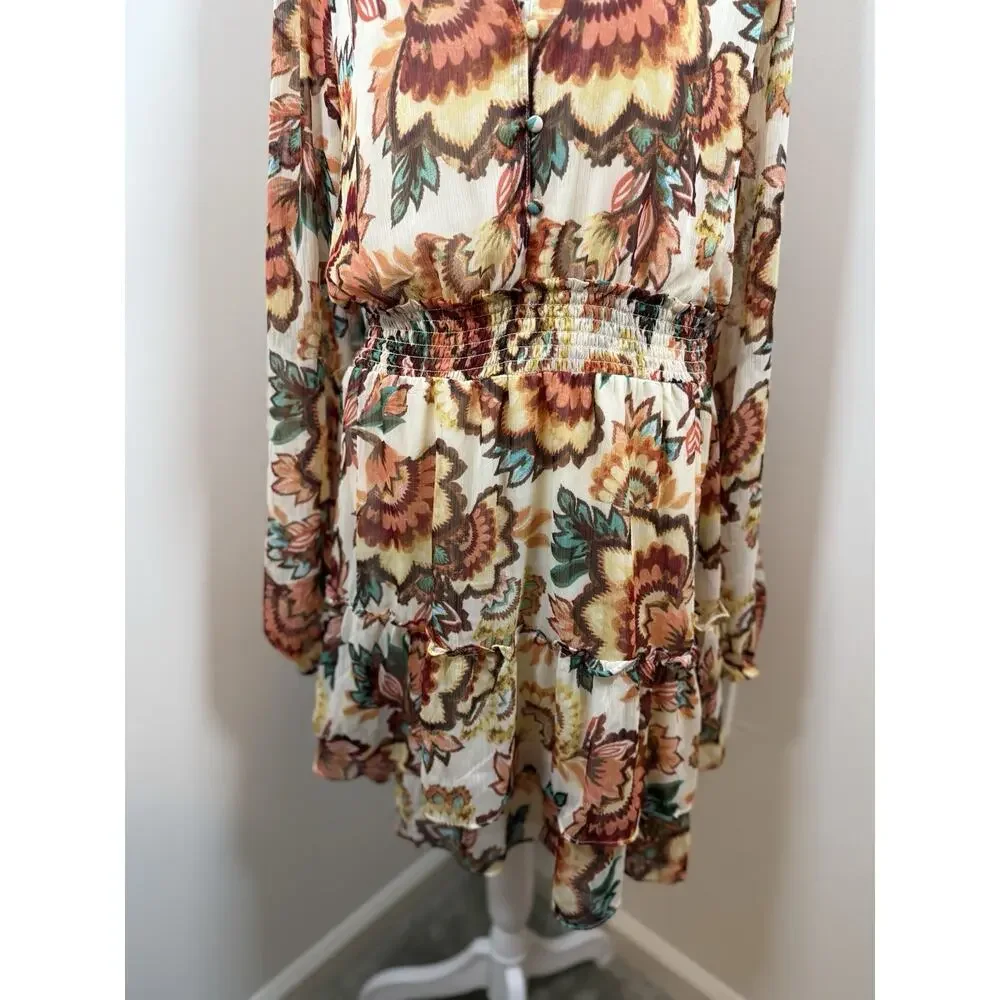 Autres Filles Women’s Dress Women’s Size XL Floral Ruffle Boho Cottagecore - Picture 4 of 11